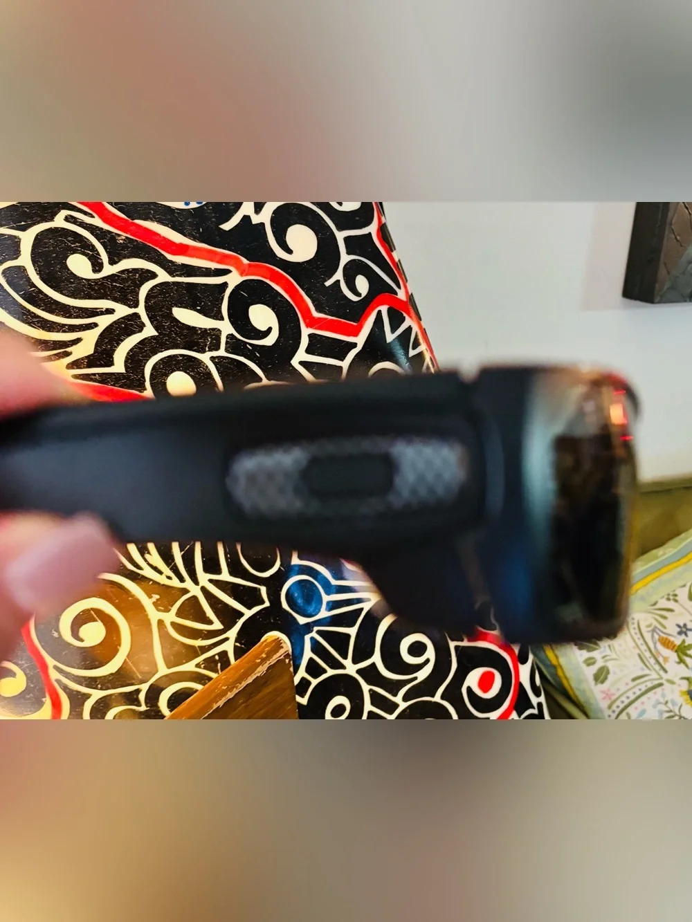 Sleek Black Wraparound Oakley Sunglasses